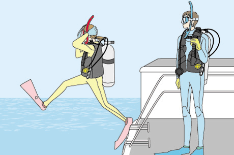 PADIアドバンスドオープンウォーターダイバーコースのボートダイブで行動範囲を広げよう